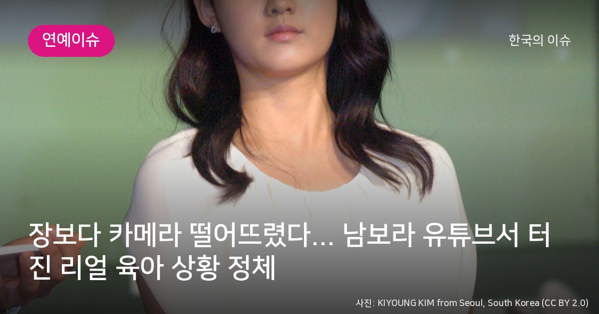 남보라 - 장보다 카메라 떨어뜨렸다 남보라 유튜브서 터진 리얼 육아 상황 정체