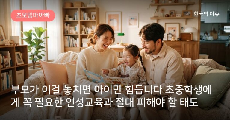 부모가 이걸 놓치면 아이만 힘듭니다 초중학생에게 꼭 필요한 인성교육과 절대 피해야 할 태도