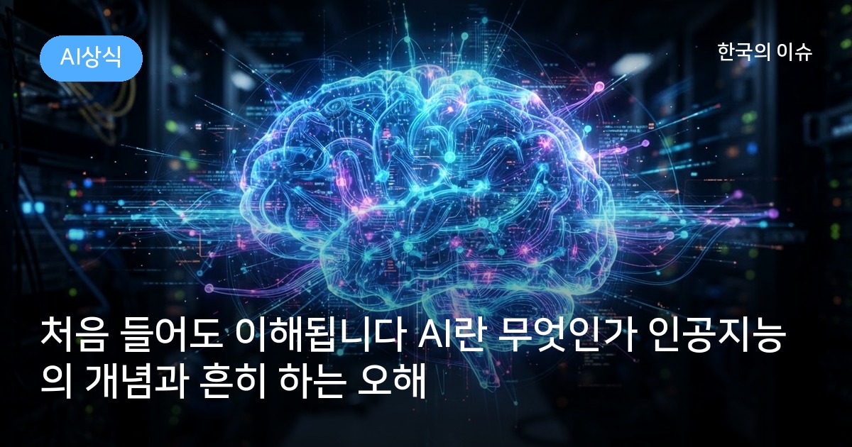 처음 들어도 이해됩니다 AI란 무엇인가 인공지능의 개념과 흔히 하는 오해