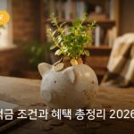 청년미래적금 조건과 혜택 총정리 2026년 최신