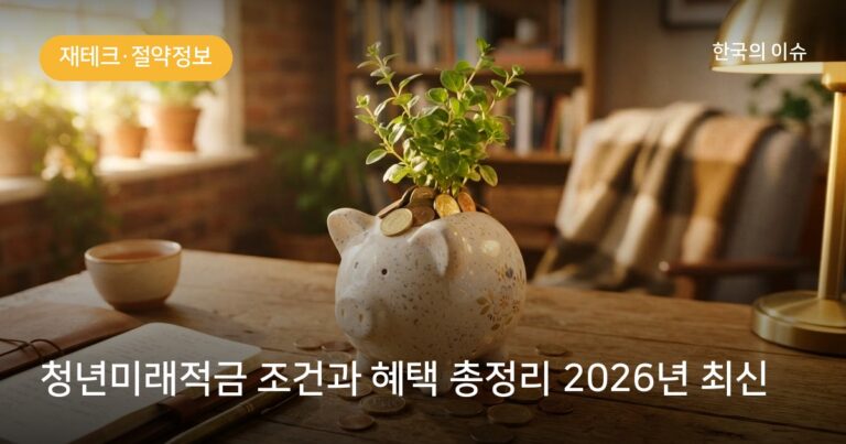 청년미래적금 조건과 혜택 총정리 2026년 최신