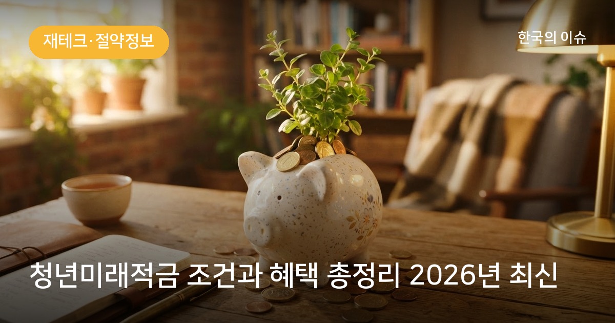 청년미래적금 조건과 혜택 총정리 2026년 최신