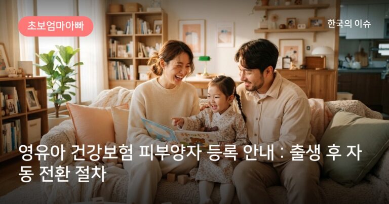 영유아 건강보험 피부양자 등록 안내 : 출생 후 자동 전환 절차