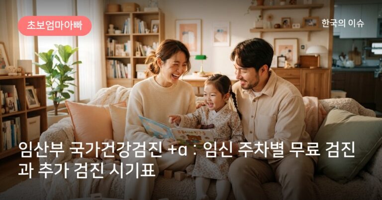 임산부 국가건강검진 +α : 임신 주차별 무료 검진과 추가 검진 시기표