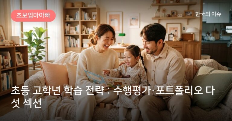 초등 고학년 학습 전략 : 수행평가·포트폴리오 다섯 섹션