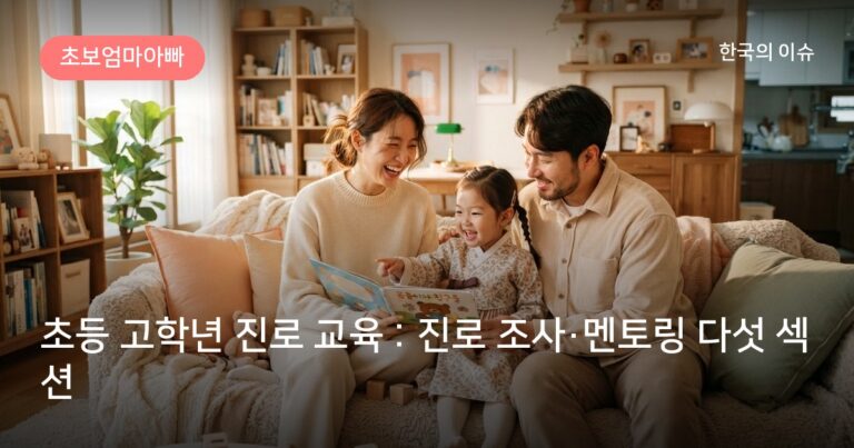 초등 고학년 진로 교육 : 진로 조사·멘토링 다섯 섹션